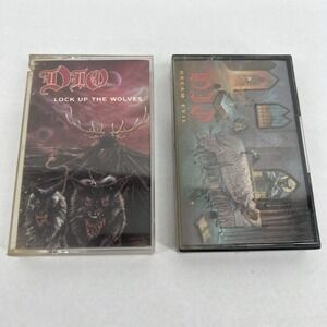 Dio Cassette Tape Lot of 2 Dream Evil, Lock Up Wolves